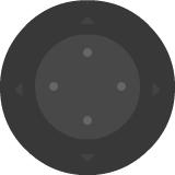 Flat dark joystick
